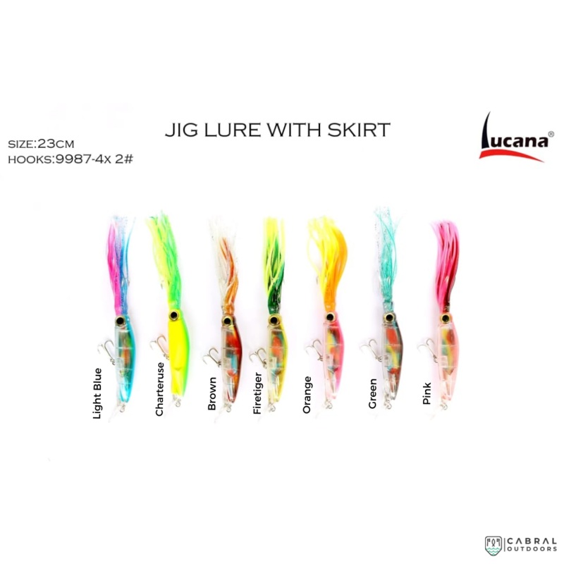 Squid Lure With Skirt  | Size: 23cm