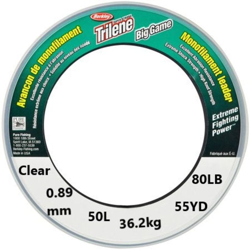 Berkley Trilene Big Game Monofilament Leader 50M
