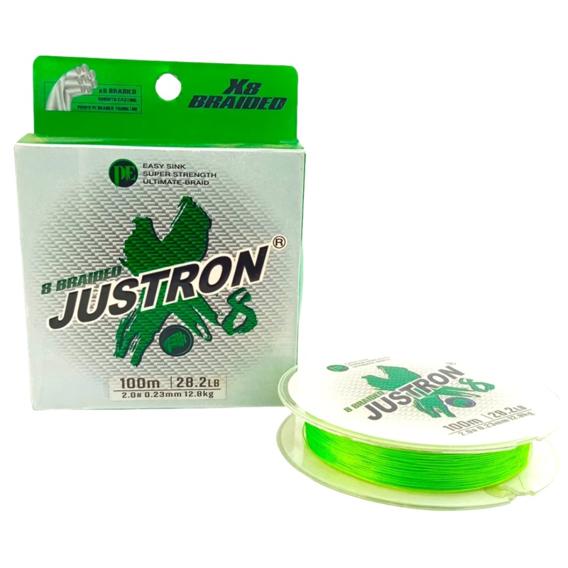 Justron 8x Braided Fishing Line  100m