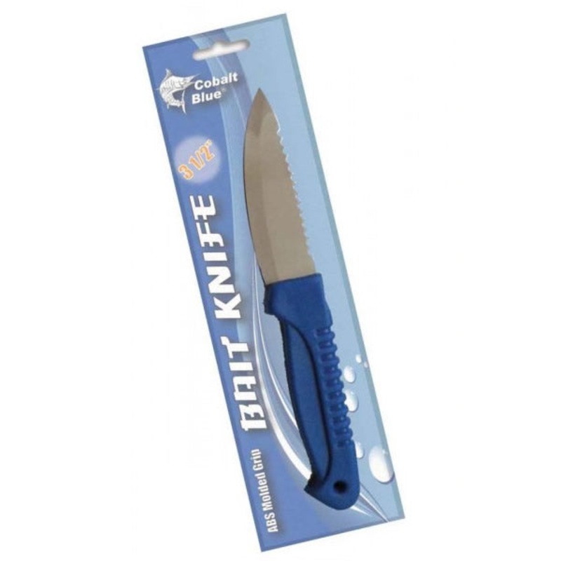 Cobalt Blue Bait Knife 3.5