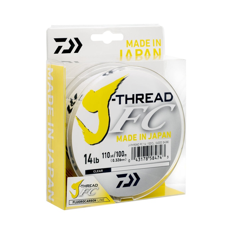 Daiwa J Thread FC Leader 100m|4lb|6lb|8lb|10lb|12lb|14lb|16lb|20lb