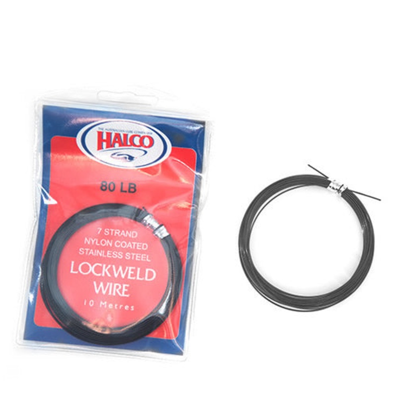 HALCO Black Lockweld Wire 10m|20lb|40lb|60lb