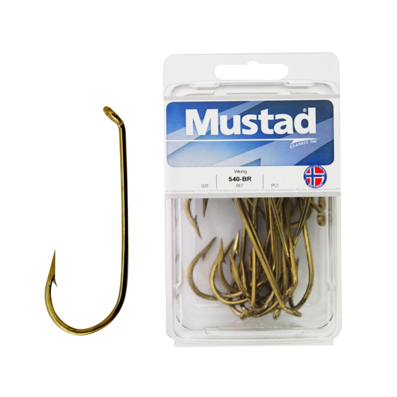 Mustad 540 Bronze French Viking Hooks