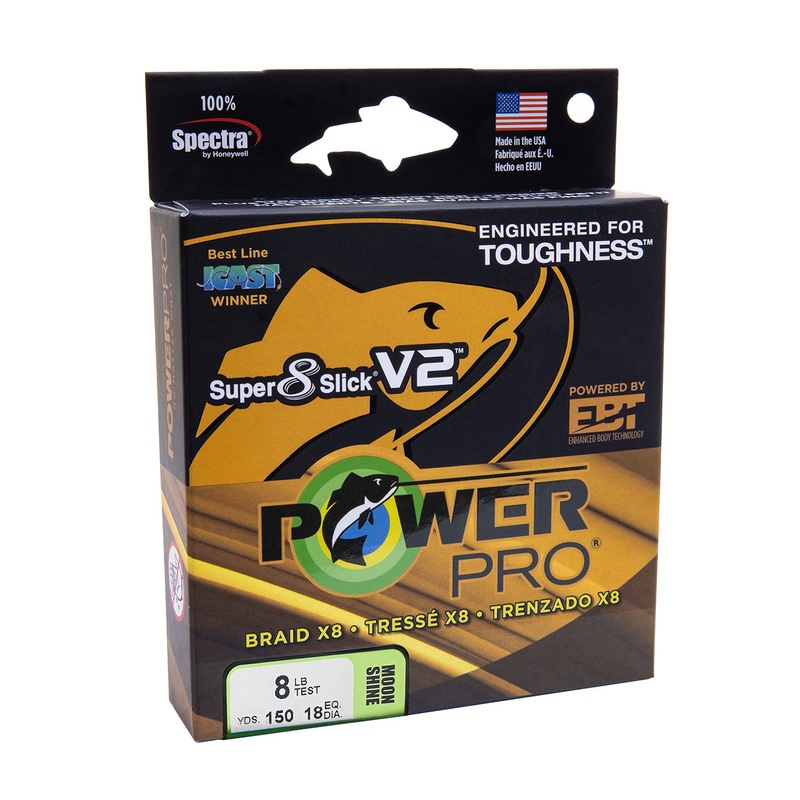 Power Pro Super 8 Slick Braid Moonshine 300yds