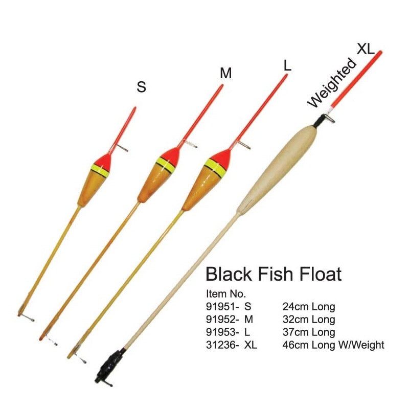 Wooden Black Fish Float|Small|Medium|Large|XL