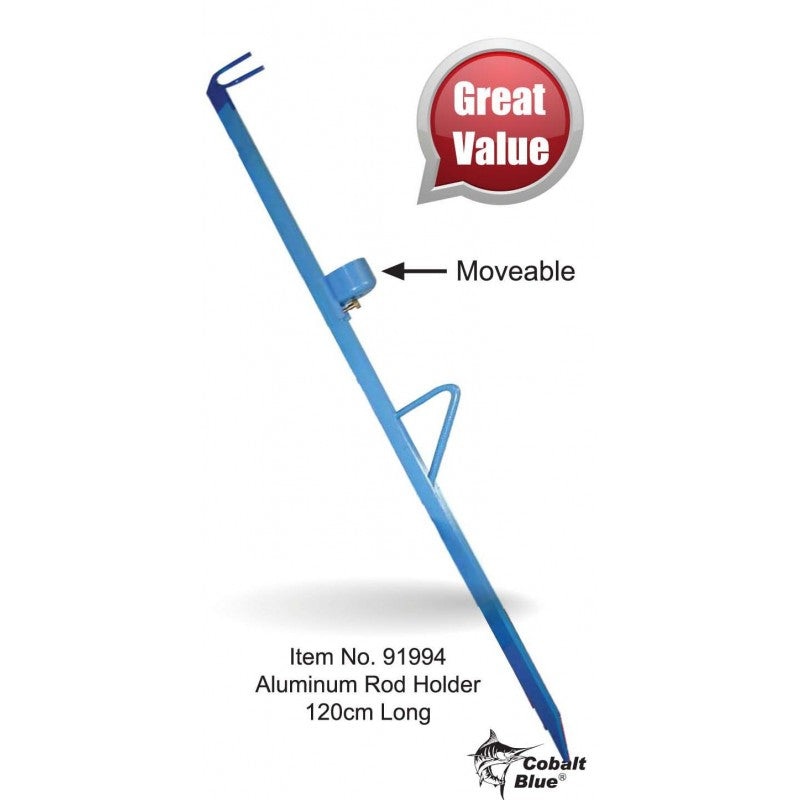 Cobalt Blue Alum Beach Rod Holder 120cm (Pickup Only)