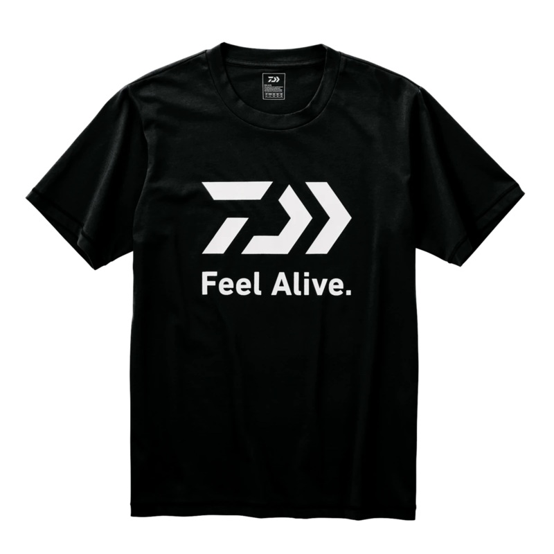 Daiwa FEEL ALIVE Short Sleeve T Shirt – Black