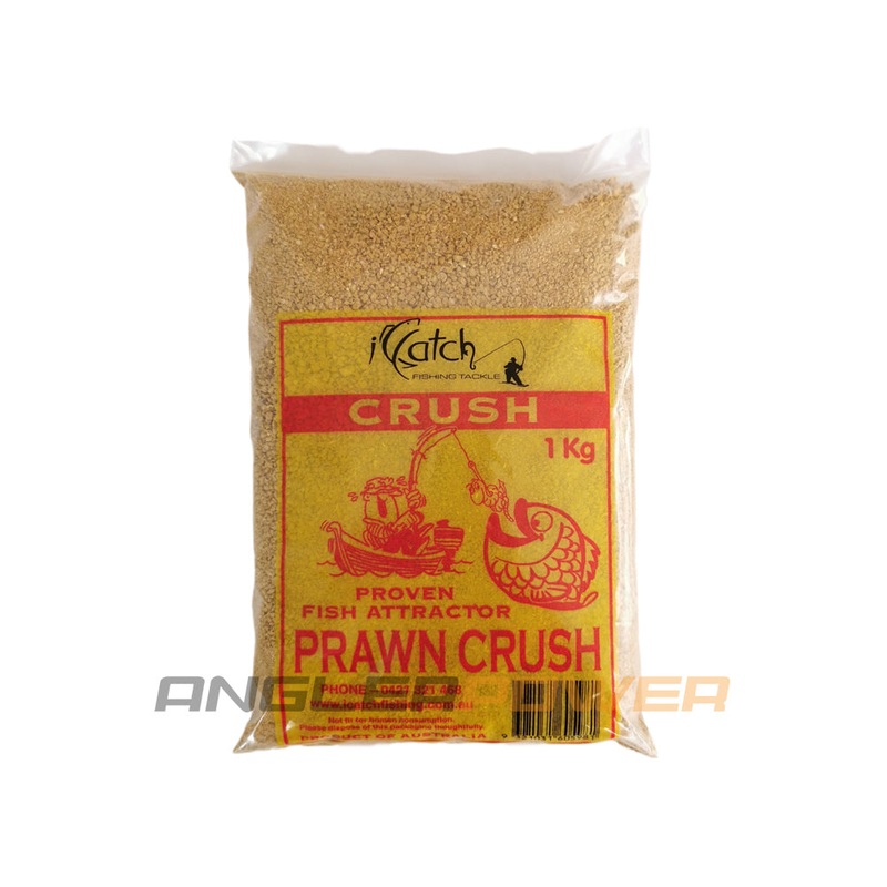 iCatch Burley Yellow Prawn Crush 1kg (PICKUP ONLY)