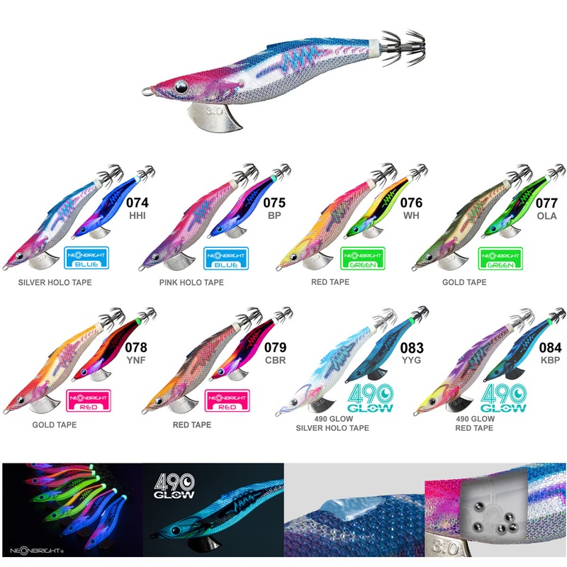 Yamashita Egi OH Search Neon Bright Squid Jig #3.0